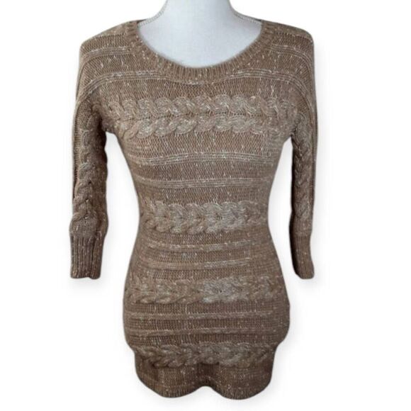 INC BEIGE SWEATER TUNIC/DRESS SZ.XS EUC. - Picture 1 of 7